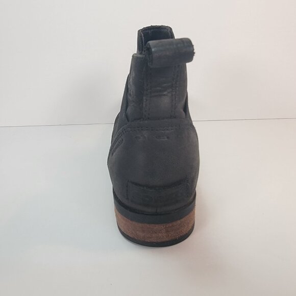 Sorel EMELIE CHELSEA Ankle Boot Black Leather Waterproof Rain Snow Boot Sz 7 - Picture 7 of 10